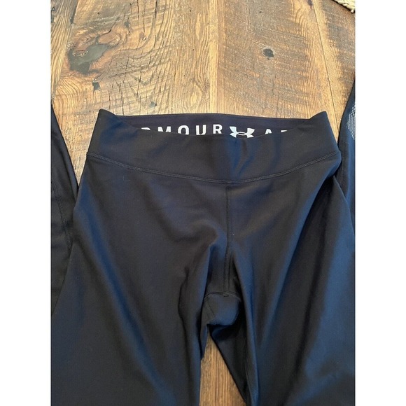 Under Armour Leggings Womens Medium Black HeatGear Compression Breathable Ladies - Picture 6 of 6